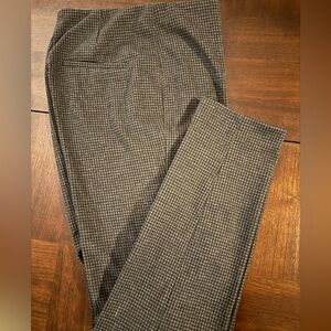 H&M Women’s Houndstooth Pants - Black and Gray, Size M